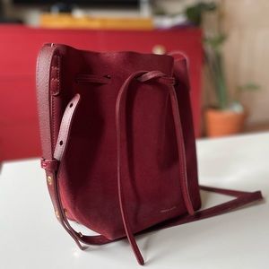 Mansur Gavriel Suede Mini Bucket Bag - Rococo